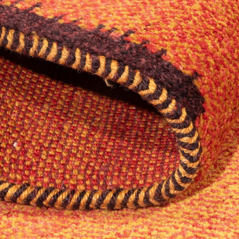 Gabbeh Persisch Teppich 87x247cm - Perserteppich Wollteppich - terrakotta