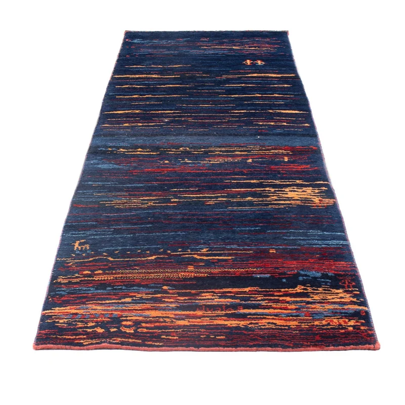 Gabbeh Persisch Teppich 80x279cm - Perserteppich Wollteppich - mehrfarbig