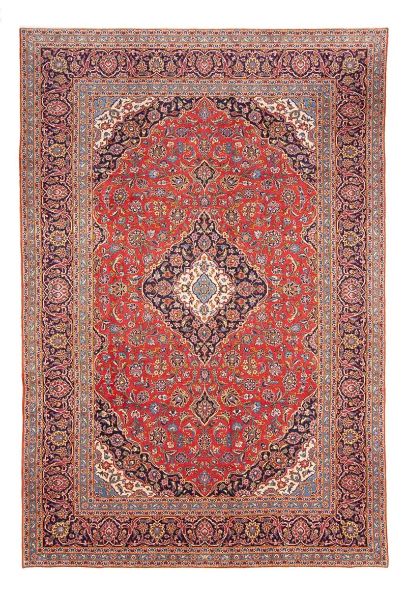 Keshan Teppich 252x362cm - Perserteppich - rot