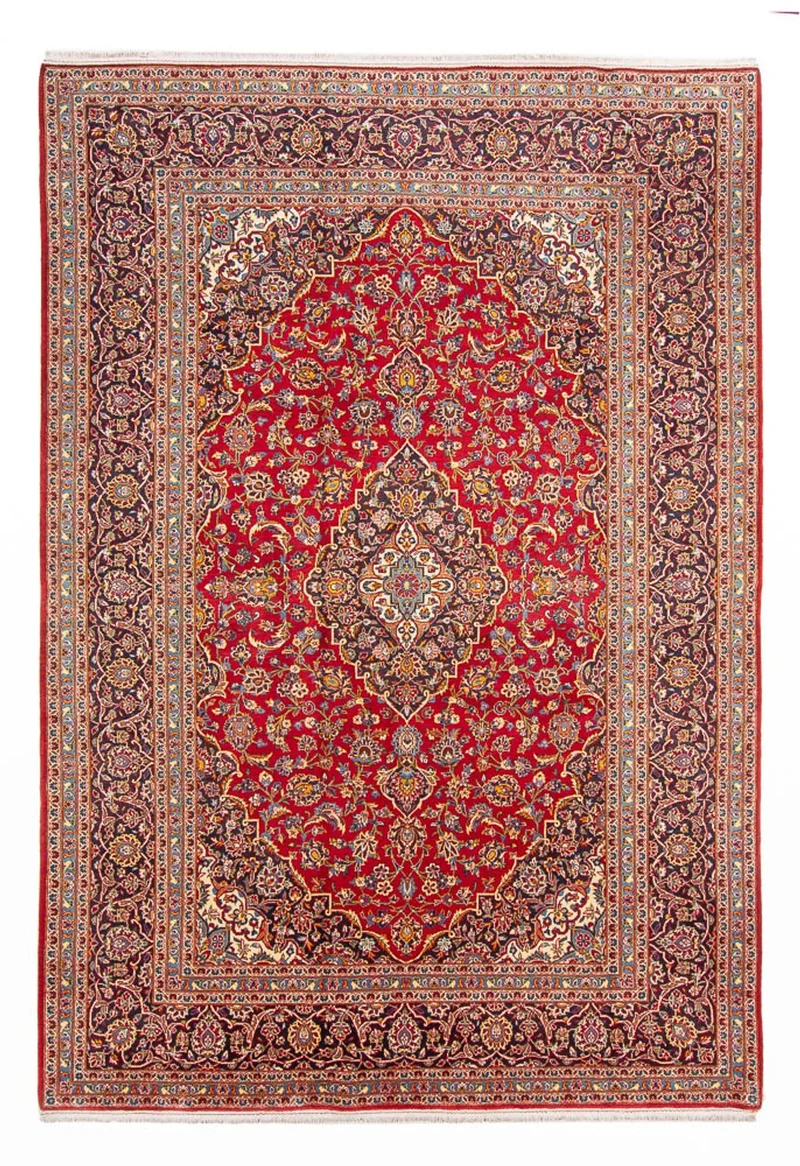 Keshan Teppich 250x366cm - Perserteppich - rot
