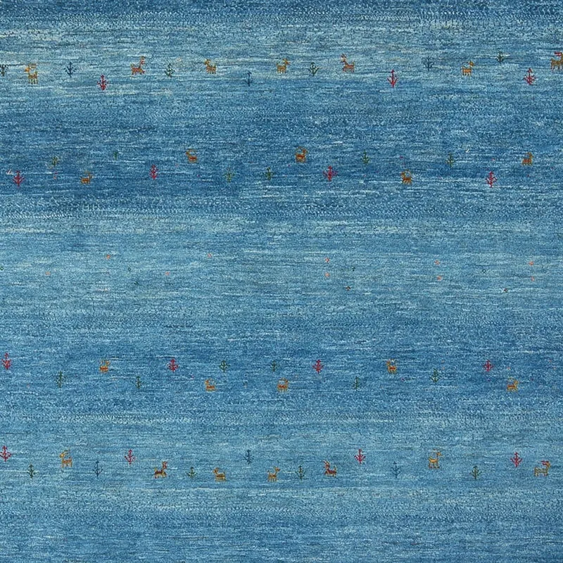 Loribaft Teppich Perser 214x300cm - Orientteppich - seeblau