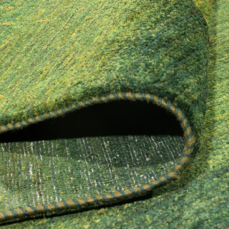 Gabbeh Teppich - Loribaft Perser - 212 x 306 cm - grün