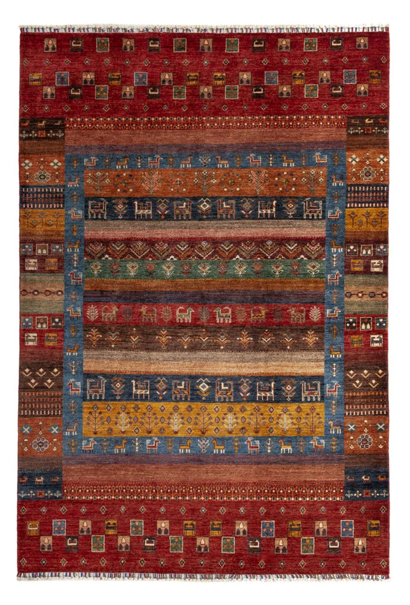 Loribaft Teppich Perser 176x244cm - Orientteppich - mehrfarbig