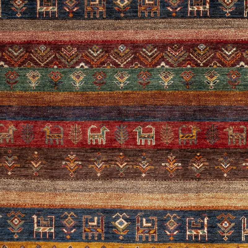 Loribaft Teppich Perser 176x244cm - Orientteppich - mehrfarbig