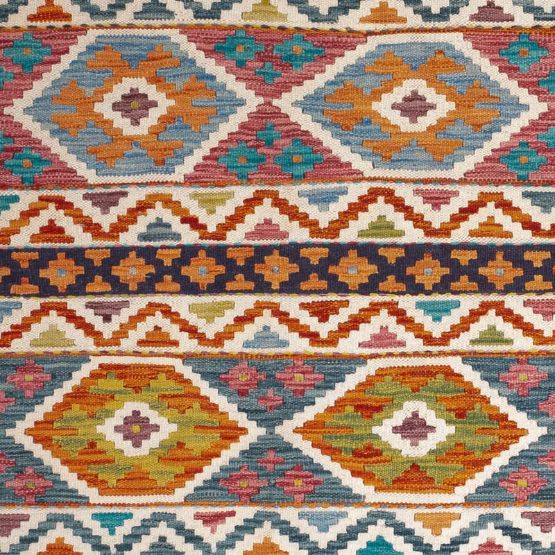 Kelim Maimene Teppich 152x198cm - mehrfarbig