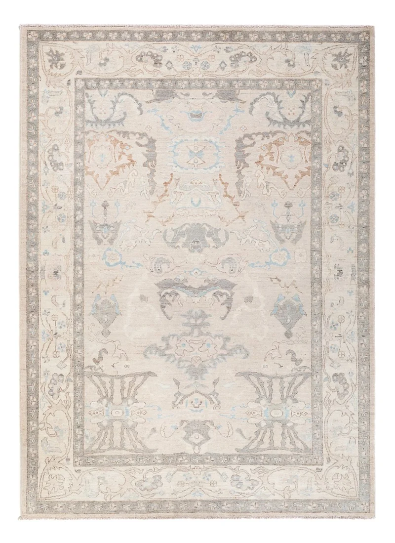 Usak Teppich 176x236cm - Orientteppich - hellgrau
