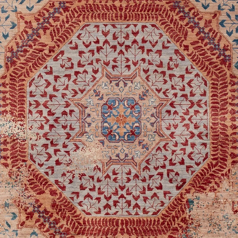 Designer Teppich 208x306cm - mehrfarbig