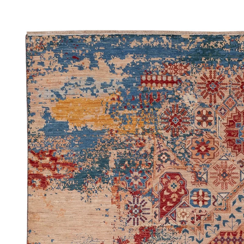 Designer Teppich 208x306cm - mehrfarbig