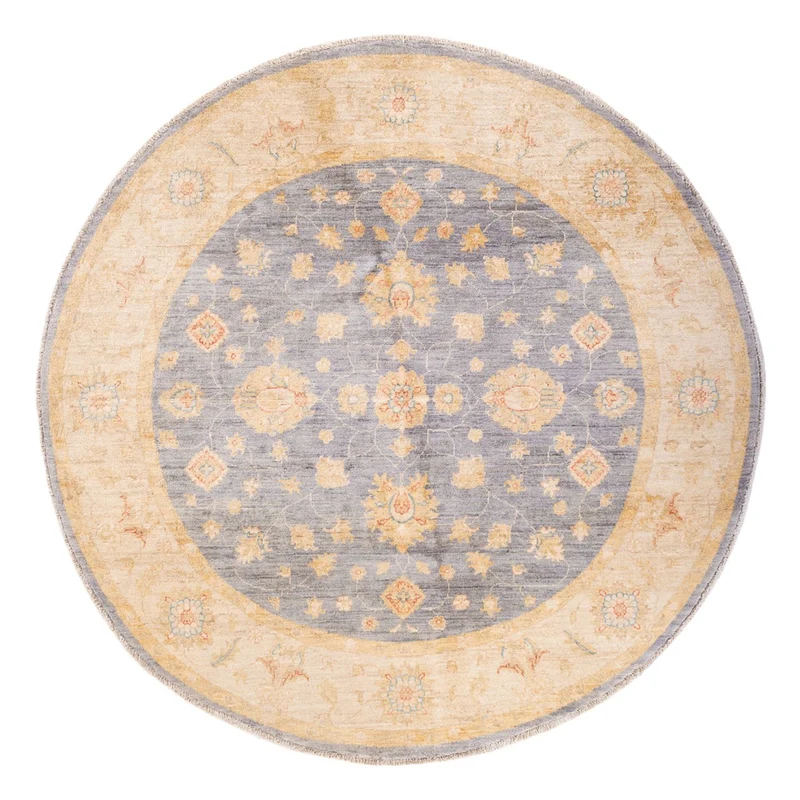 Ziegler Teppich 197x200cm - Orientteppich - seeblau