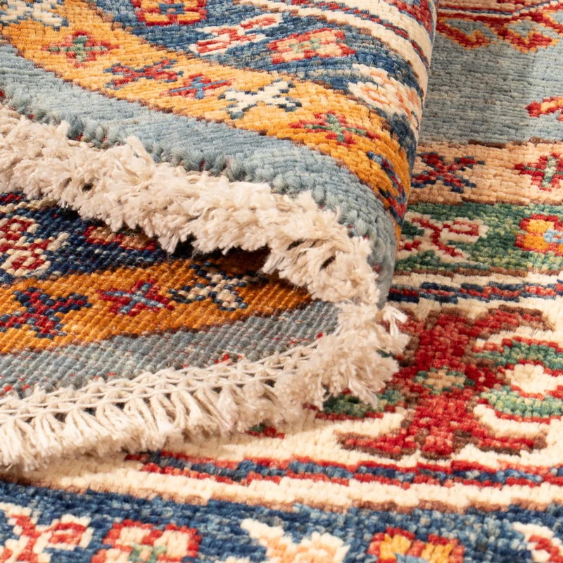 Kazak Teppich 147x148cm - Orientteppich - blau