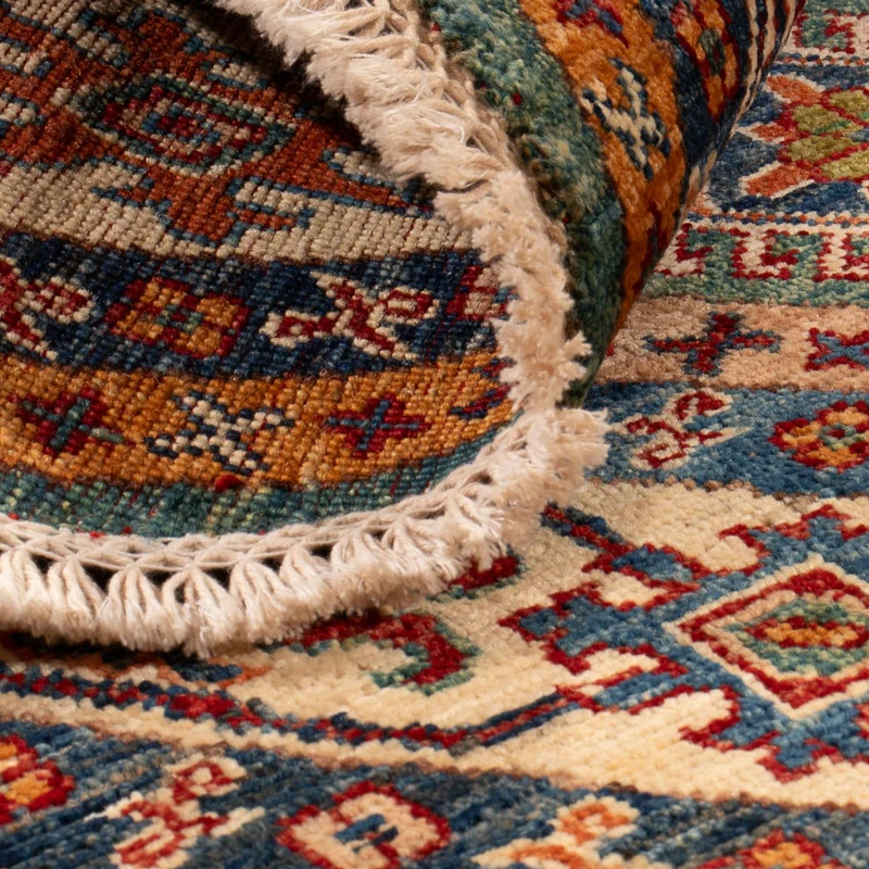 Kazak Teppich 147x151cm - Orientteppich - grün