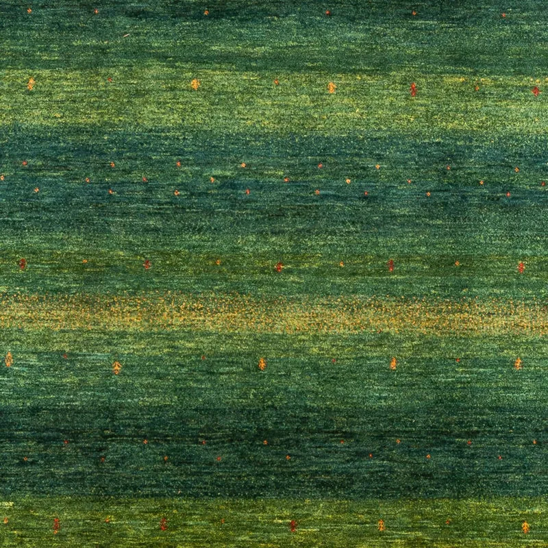 Gabbeh Teppich - Loribaft Perser - 233 x 314 cm - grün