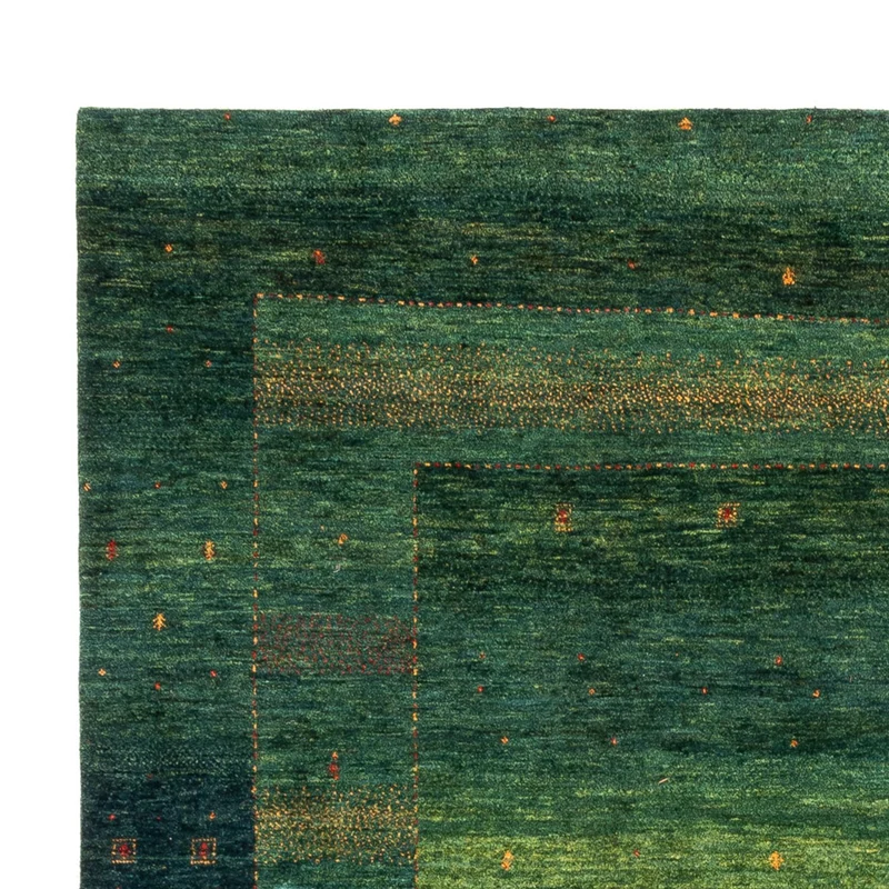 Gabbeh Teppich - Loribaft Perser - 233 x 314 cm - grün
