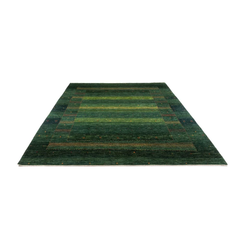 Gabbeh Teppich - Loribaft Perser - 233 x 314 cm - grün