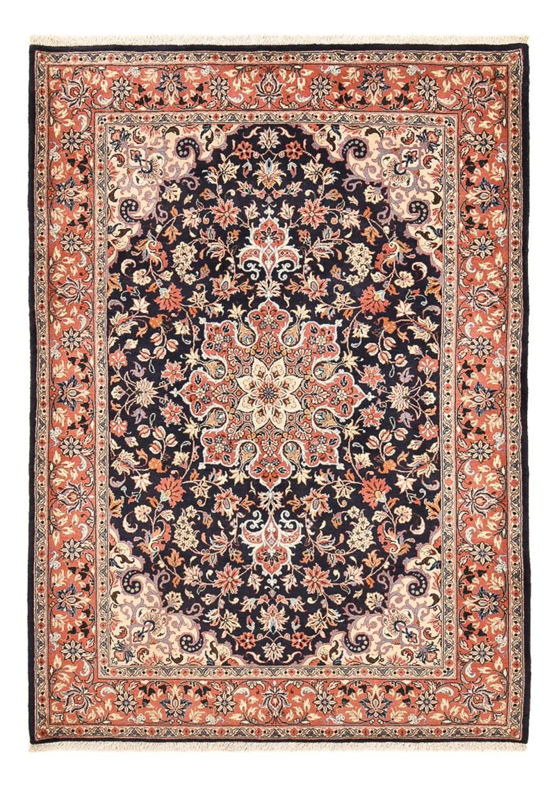 Maschad Teppich 167x234cm - Perserteppich - dunkelblau