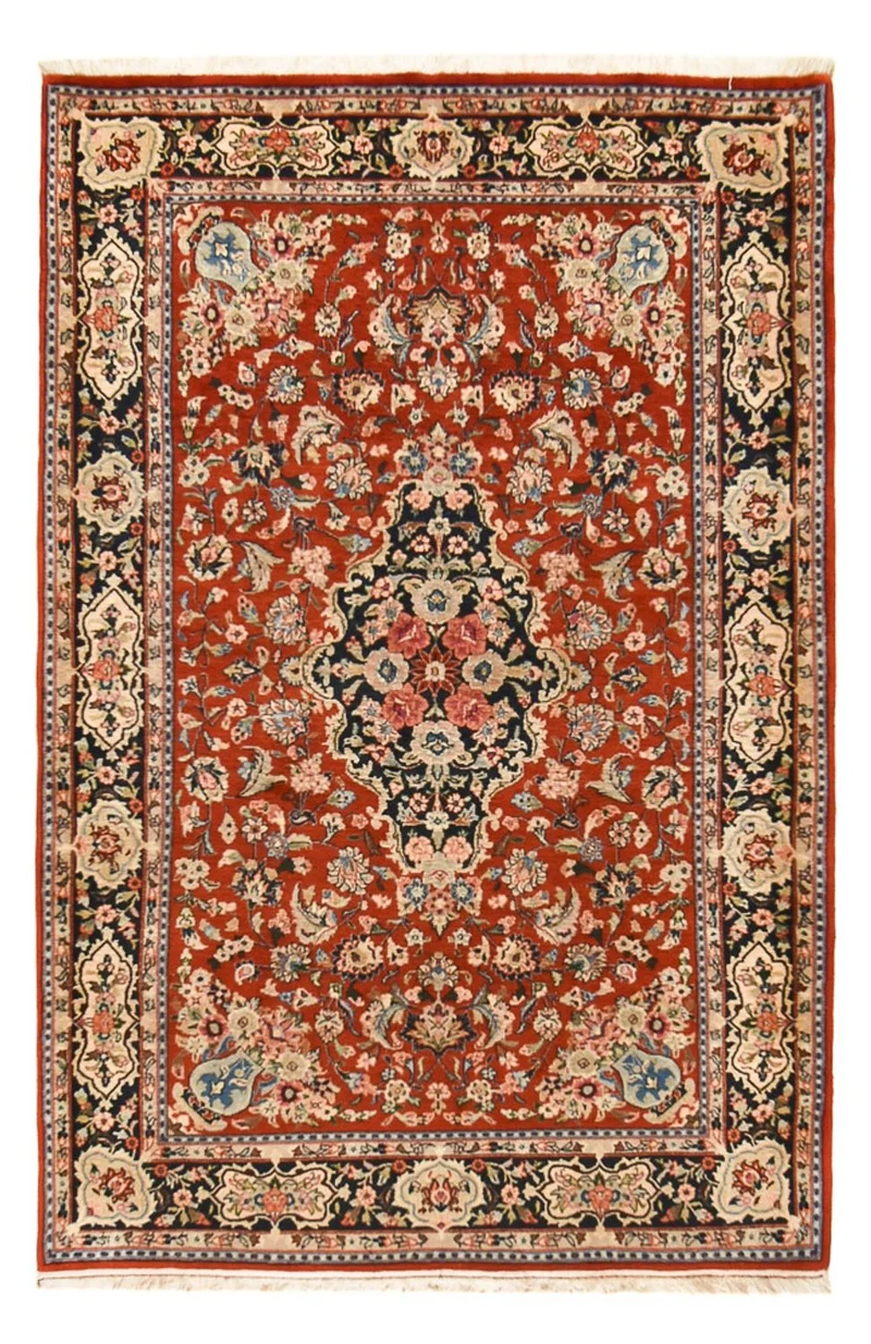 Sarough Teppich 145x216cm - Perserteppich - rot