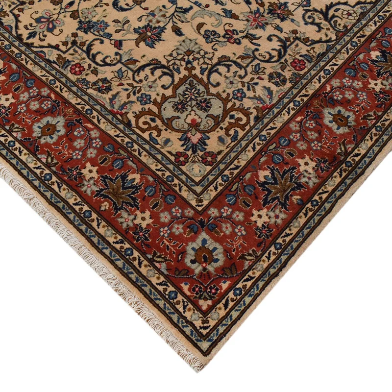 Keshan Teppich 201x296cm - Perserteppich - beige