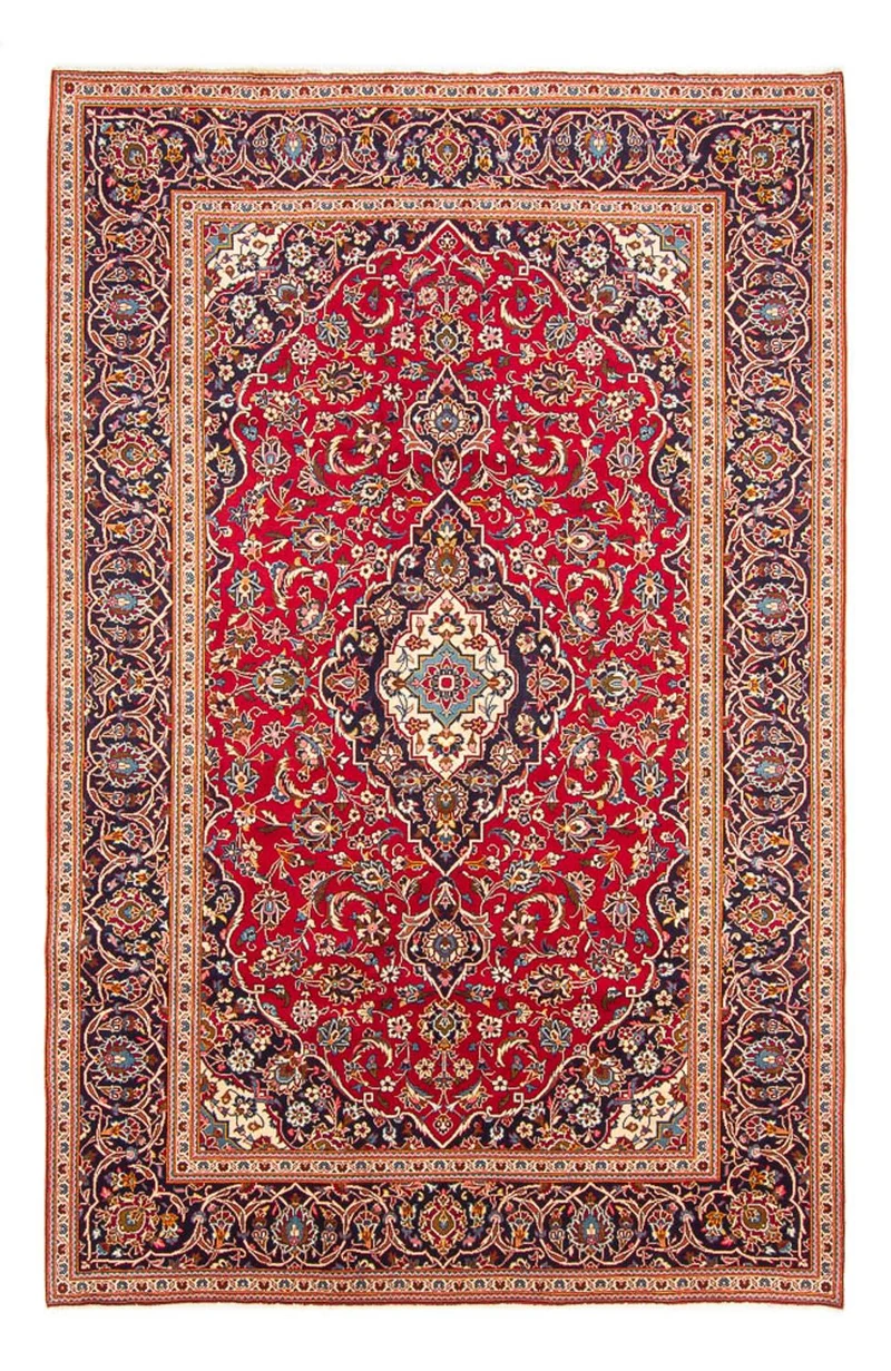 Keshan Teppich 202x288cm - Perserteppich - rot