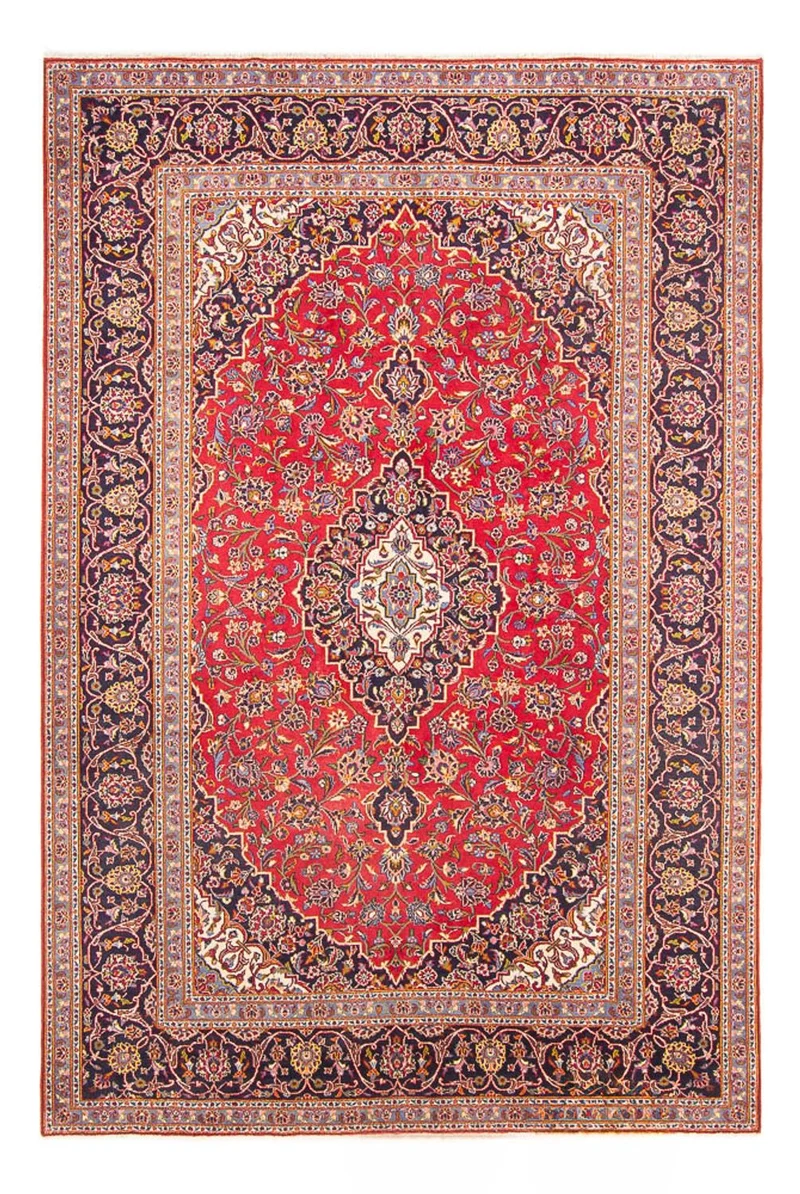 Keshan Teppich 198x295cm - Perserteppich - rot