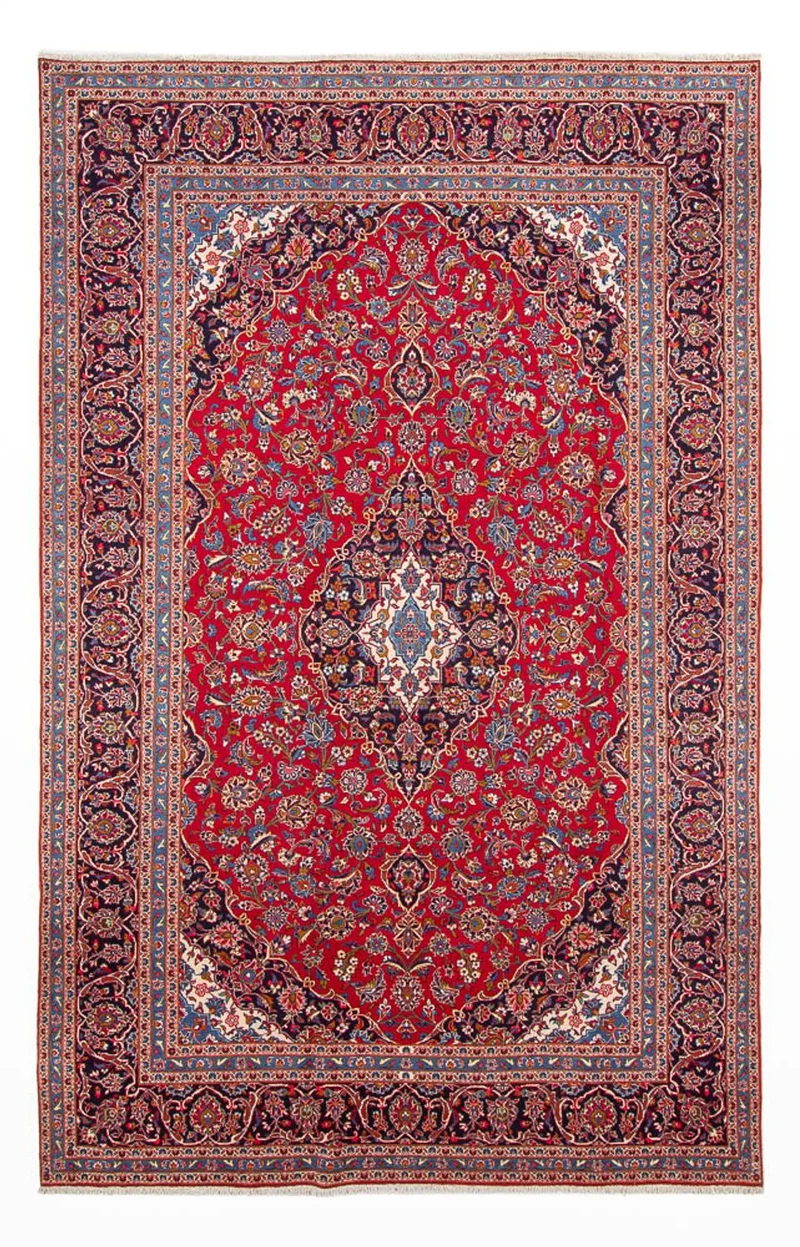 Keshan Teppich 250x378cm - Perserteppich - rot