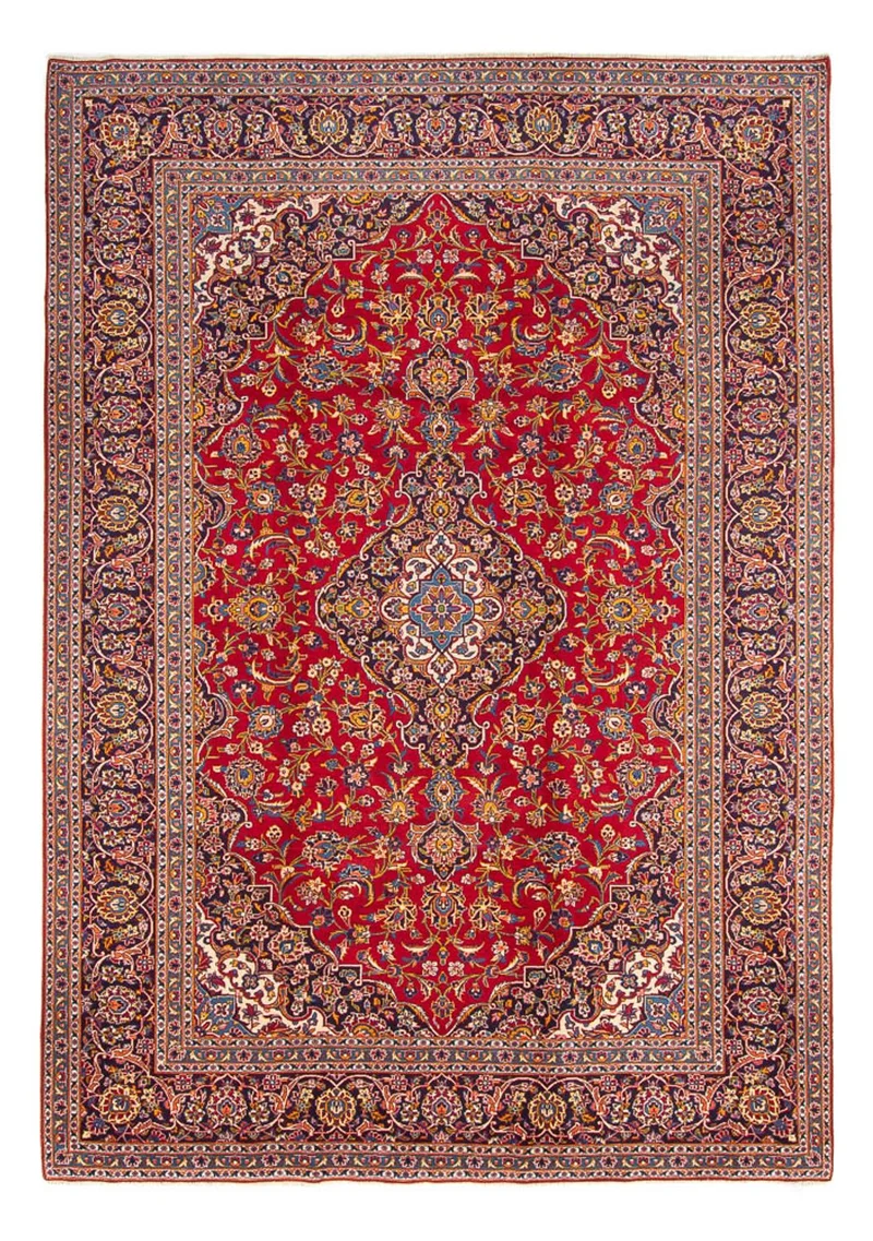 Keshan Teppich 260x365cm - Perserteppich - rot