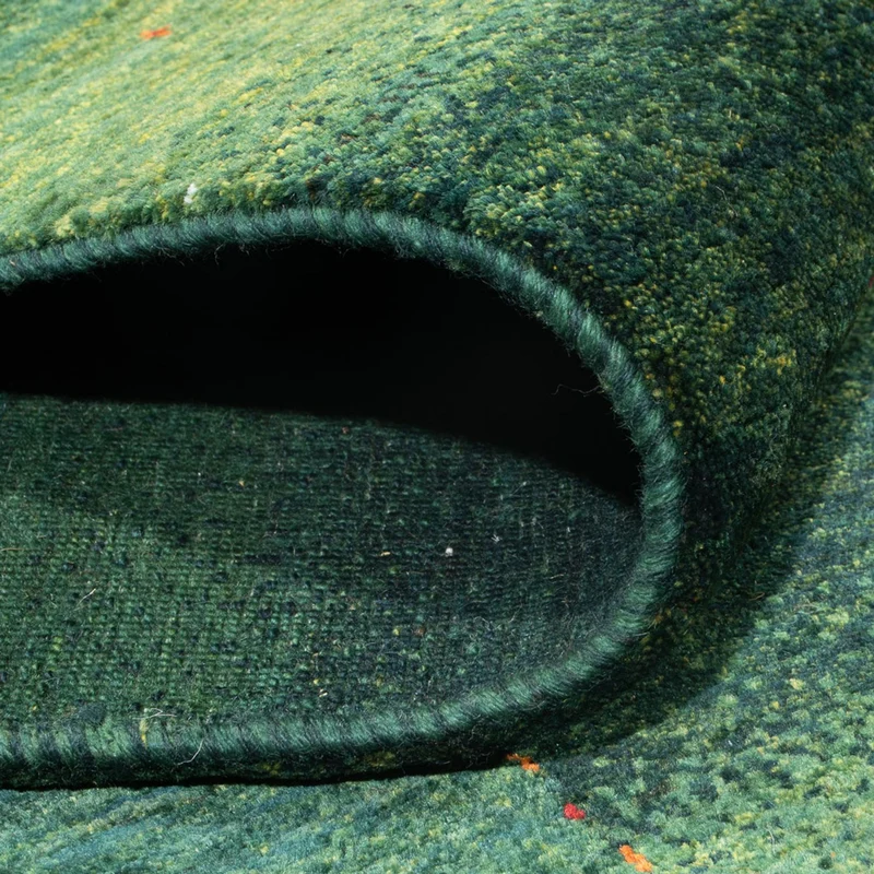 Gabbeh Teppich - Loribaft Perser - 213 x 322 cm - dunkelgrün
