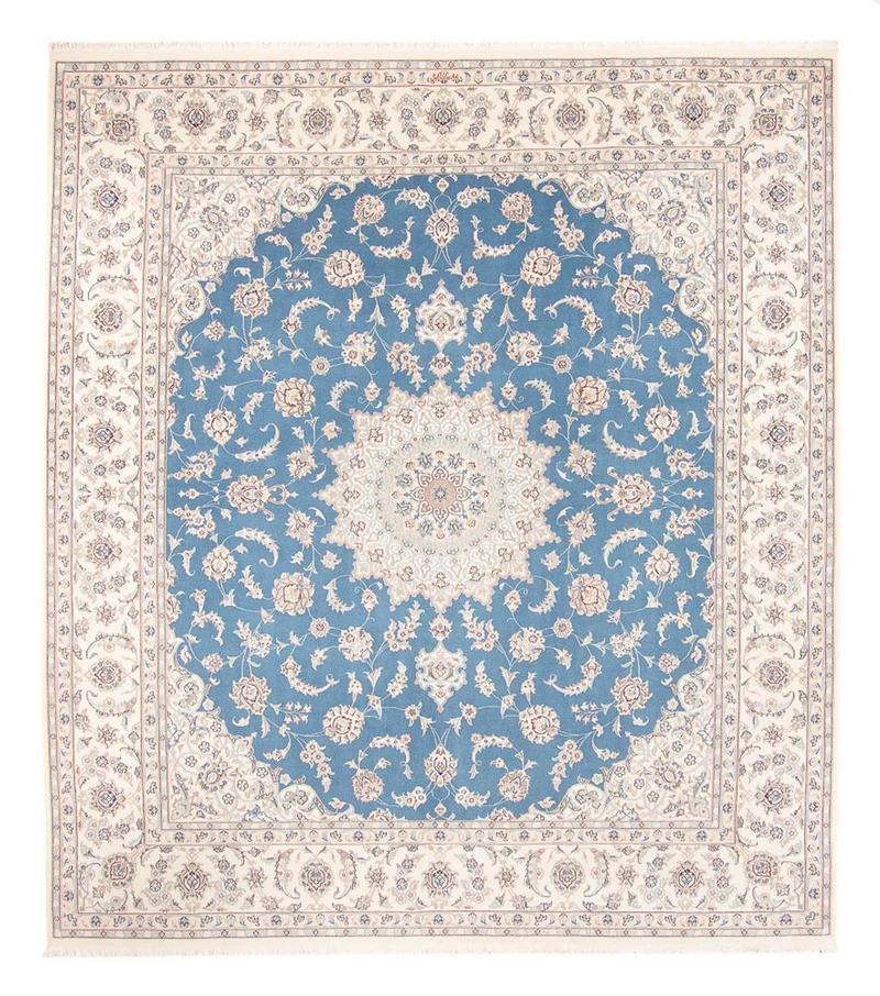 Nain Teppich 227x263cm - Perserteppich - blau