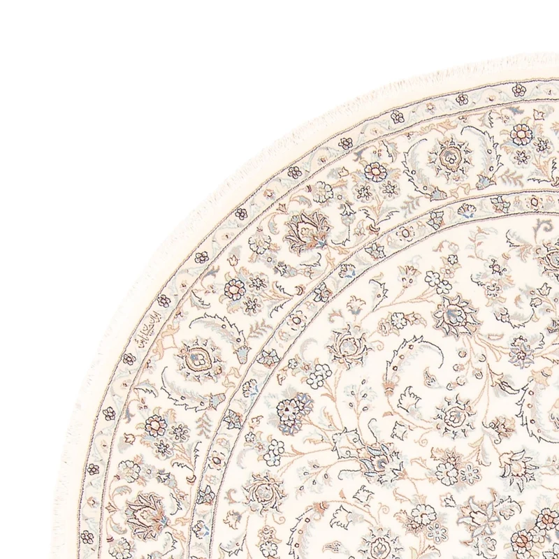 Perserteppich - Nain rund - 200 x 203 cm - creme