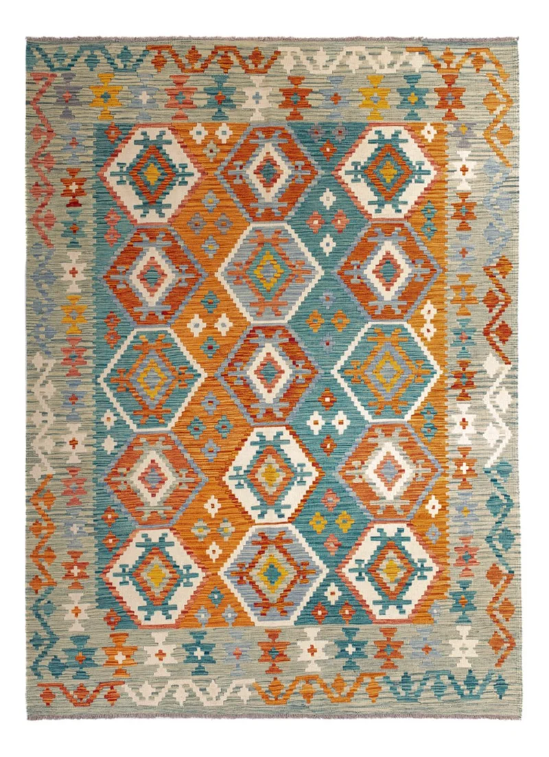 Kelim Maimene Teppich 178x248cm - mehrfarbig