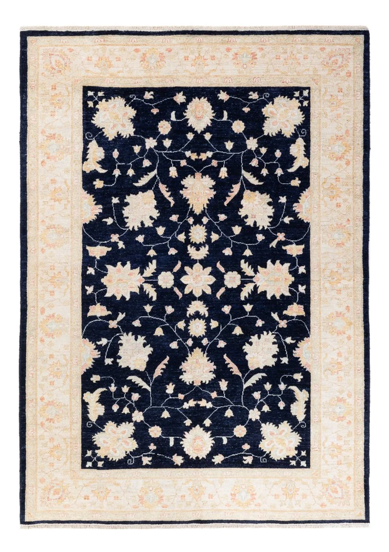 Ziegler Teppich 170x239cm - Orientteppich - schwarz