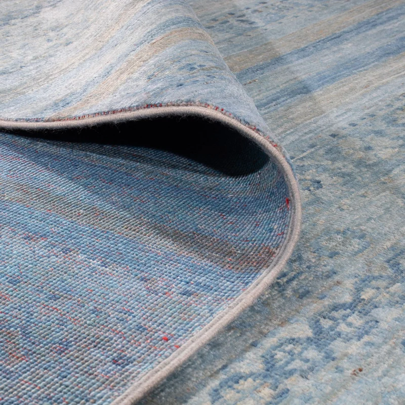 Ziegler Modern Teppich 171x250cm - Orientteppich - hellblau