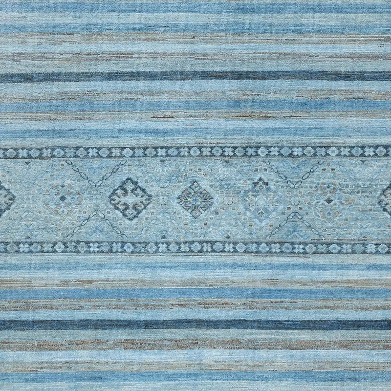 Ziegler Modern Teppich 170x241cm - Orientteppich - seeblau