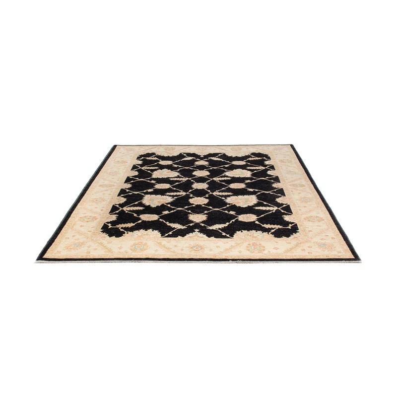Ziegler Teppich - 175 x 244 cm - schwarz