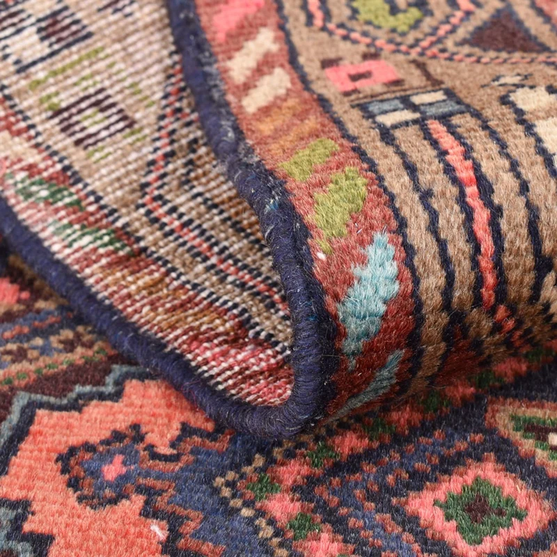 Hamadan Teppich 78x185cm - Perserteppich - dunkelbeige