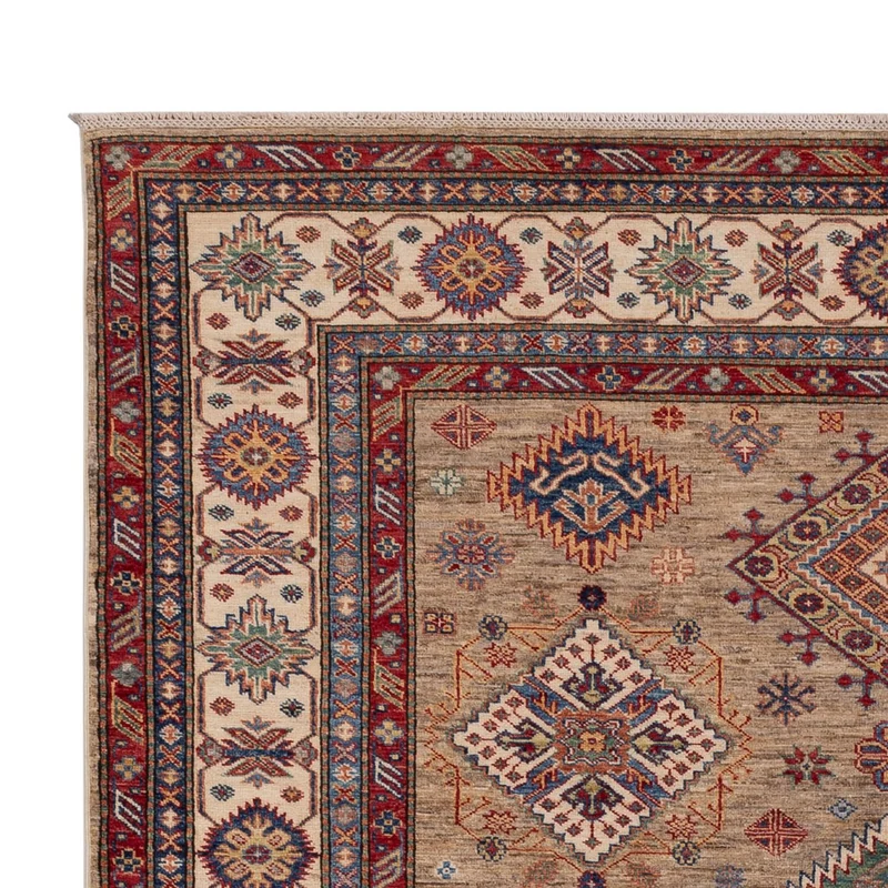 Ziegler Teppich - Kazak - 204 x 295 cm - dunkelbeige