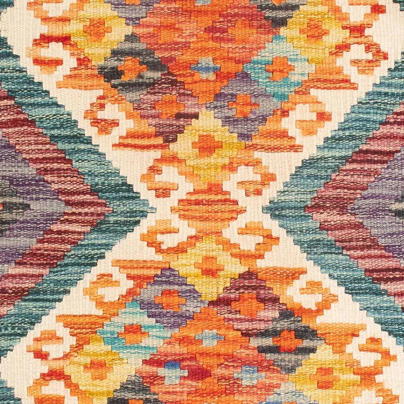 Kelim Maimene Teppich 62x85cm - mehrfarbig