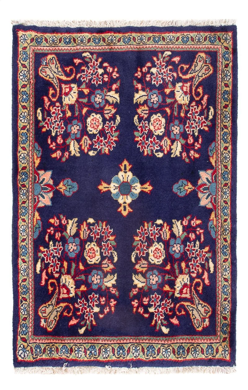Keshan Teppich 63x91cm - Perserteppich - mehrfarbig