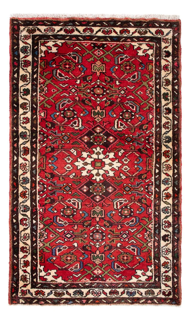 Malayer Teppich 72x121cm - Perserteppich - rot