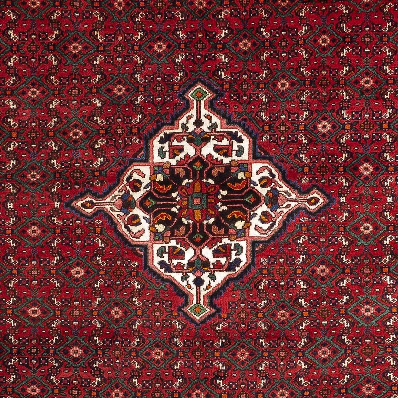 Malayer Teppich 210x318cm - Perserteppich - dunkelrot