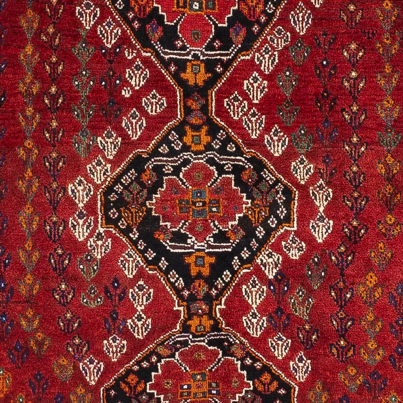 Ghashghai Teppich 155x211cm - Perserteppich - rot