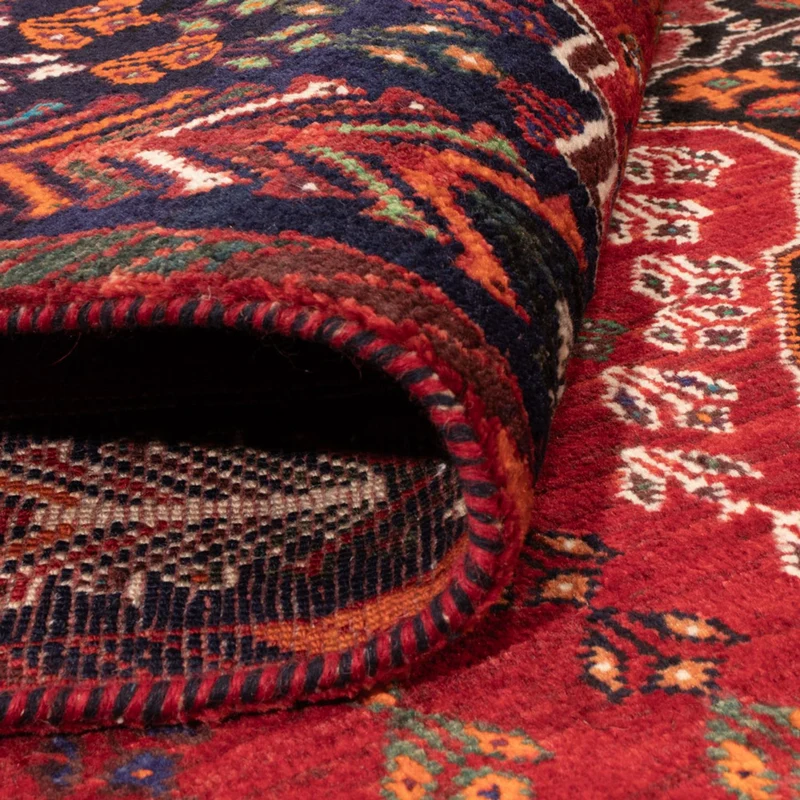 Ghashghai Teppich 155x211cm - Perserteppich - rot