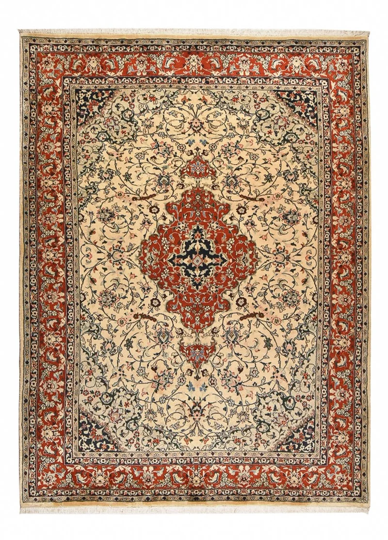 Maschad Teppich 213x287cm - Perserteppich - beige