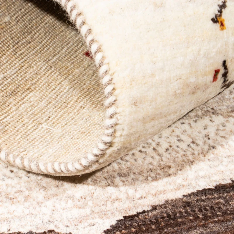 Loribaft Teppich Perser 84x132cm - Orientteppich - creme