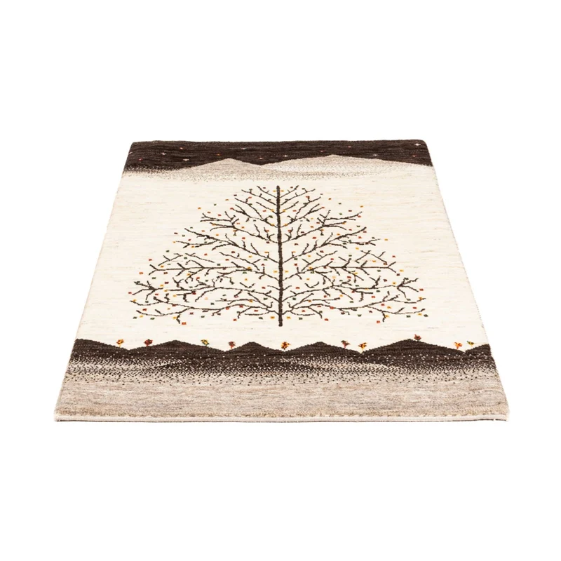 Loribaft Teppich Perser 84x132cm - Orientteppich - creme