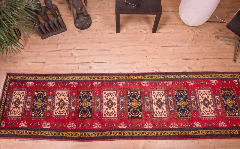 Ardebil Teppich 83x308cm - Perserteppich - rot
