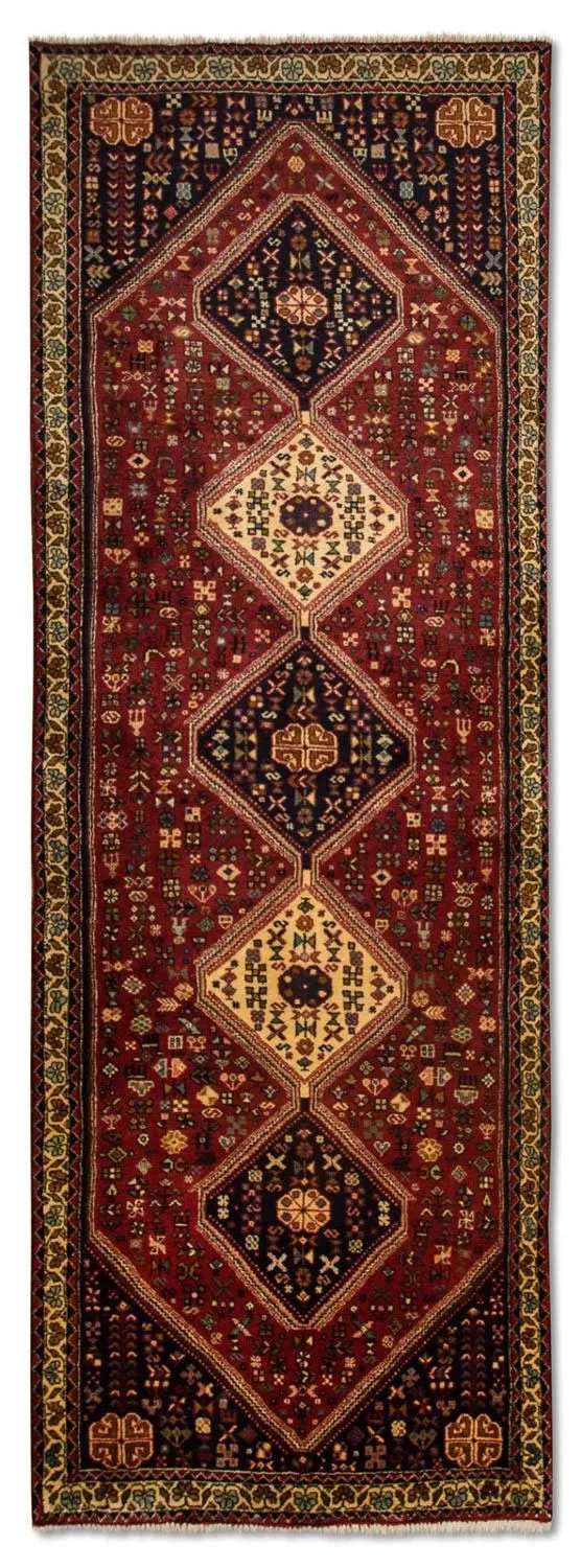 Abadeh Teppich 92x278cm - Perserteppich - rot