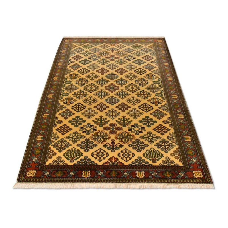 Turkaman Teppich 100x157cm - Orientteppich - gold