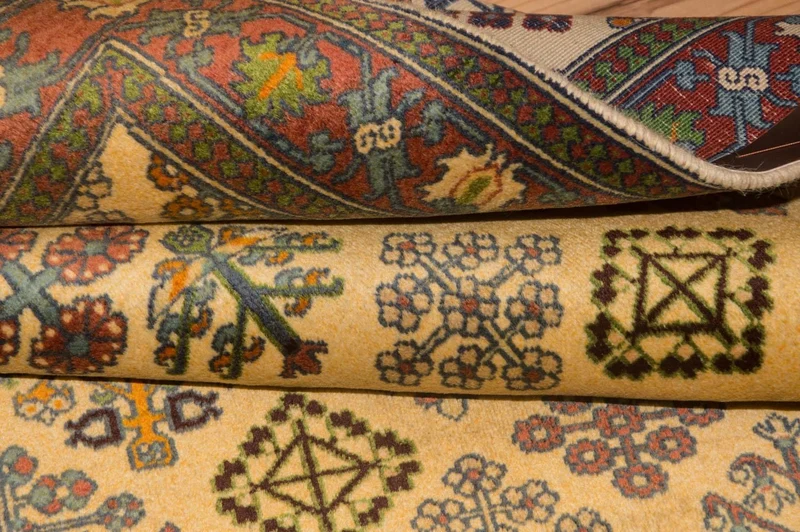 Turkaman Teppich 100x157cm - Orientteppich - gold