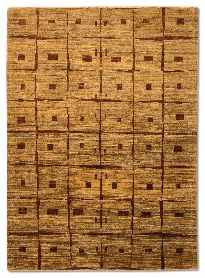 Ziegler Modern Teppich 145x204cm - Orientteppich - mehrfarbig