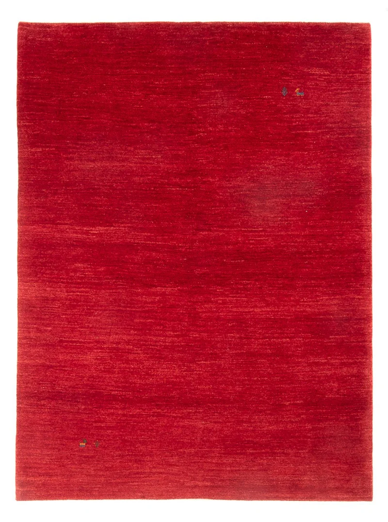 Gabbeh Persisch Teppich 174x229cm - Perserteppich Wollteppich - rot
